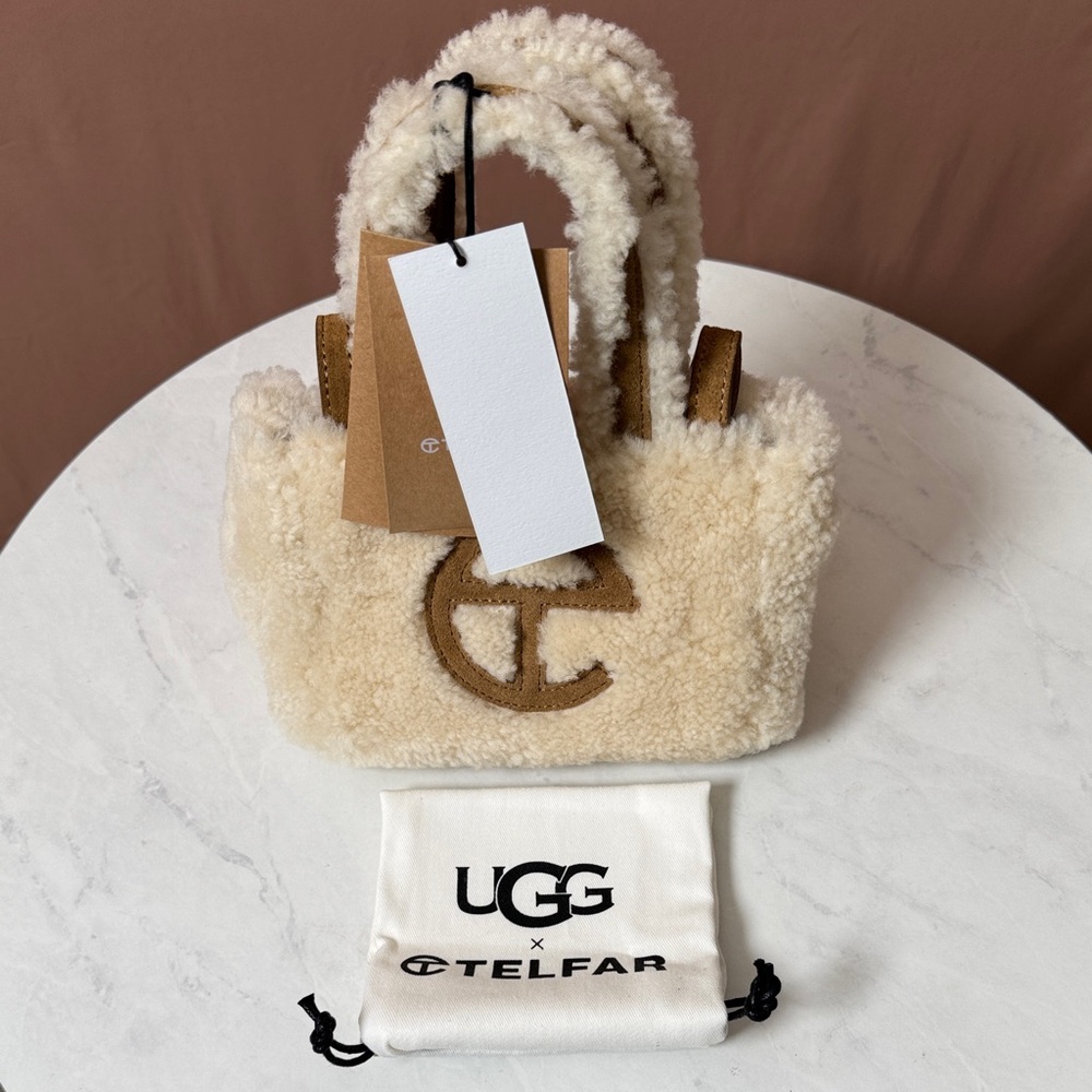 Telfar X UGG Cream Shearling Mini Bag - Picture 7 of 7